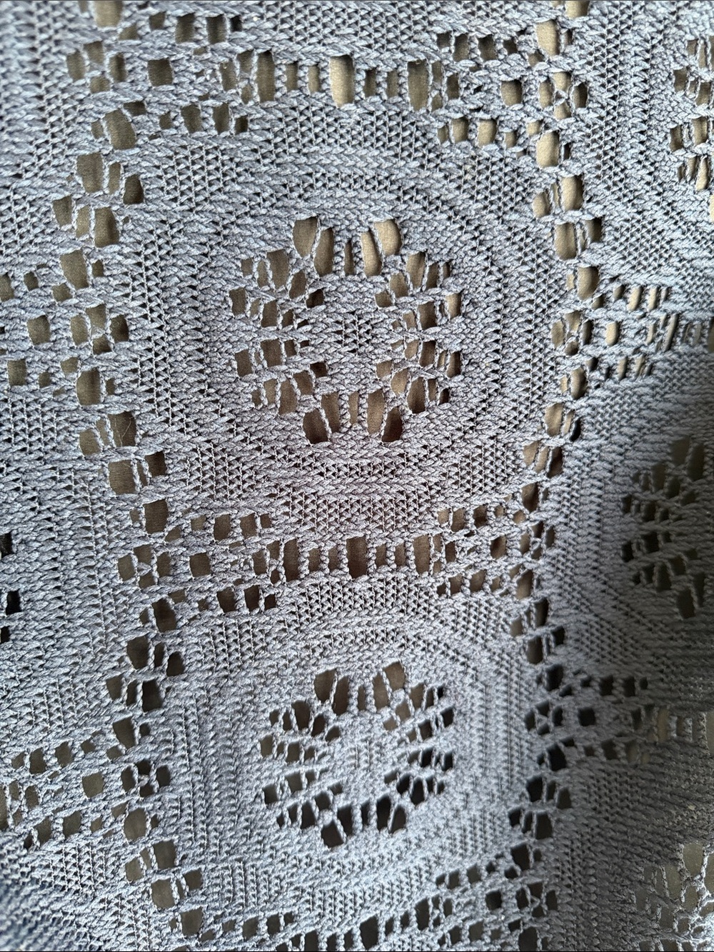 Adrianna Papell Navy Crochet Lace Midi Dress - Picture 4 of 5